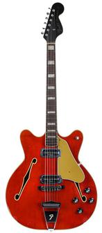 Fender Coronado II Dakota Red 1967 (Elektrische Gitaren), Muziek en Instrumenten, Gebruikt, Ophalen of Verzenden, Hollow body