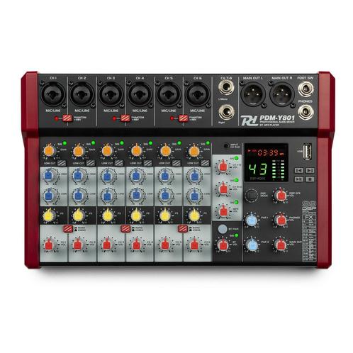 Retourdeal - Power Dynamics PDM-Y801 mixer - 8 kanaals mengp, Muziek en Instrumenten, Dj-sets en Draaitafels, Zo goed als nieuw