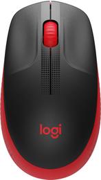 Logitech M190 Optical USB-A Zwart-Rood Retail Wireless, Ophalen of Verzenden, Nieuw