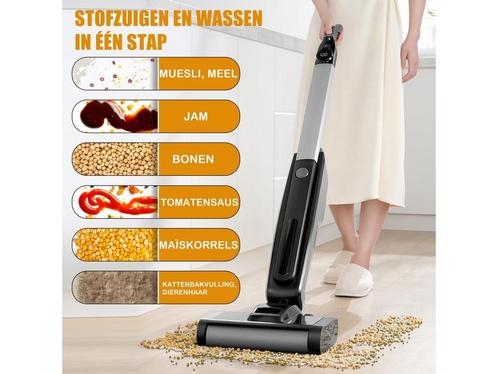 Draadloze Stofzuiger en Dweil, 2-in-1 Draadloze Nat en Droog, Huis en Inrichting, Woonaccessoires | Overige, Zo goed als nieuw