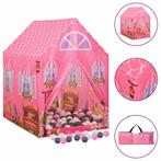 vidaXL Kinderspeeltent met 250 ballen 69x94x104 cm roze, Verzenden, Nieuw