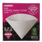 Hario V60-02 Koffiefilters Wit 40st (slow coffee), Ophalen of Verzenden, Nieuw