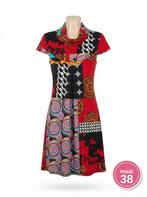 Geisha dames jurk patchwork patroon maat M, Kleding | Dames, Jurken, Maat 38/40 (M), Geisha, Zo goed als nieuw, Boven de knie