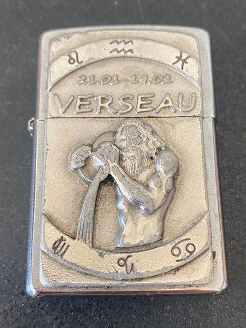 Zippo - RELIEF ASTRO VERSEAU - Zonder Minimumprijs -, Verzamelen, Rookartikelen, Aanstekers en Luciferdoosjes