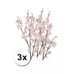3x Stuks roze appelbloesem kunstbloem/tak met 57 bloemetje.., Huis en Inrichting, Kamerplanten, Ophalen of Verzenden