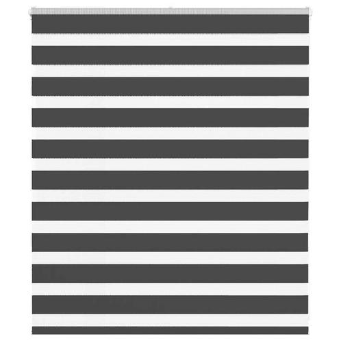vidaXL Zebra rolgordijn 135x100 cm stofbreedte 130,9 cm, Huis en Inrichting, Stoffering | Gordijnen en Lamellen, Zwart, Nieuw