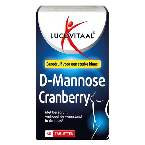 2+2 gratis: Lucovitaal D-Mannose Cranberry Blaasfunctie 60 t, Sport en Fitness, Gezondheidsproducten en Wellness, Nieuw, Verzenden