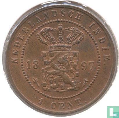Nederlands-Indië 1 cent 1897, Postzegels en Munten, Munten | Azië, Losse munt, Verzenden