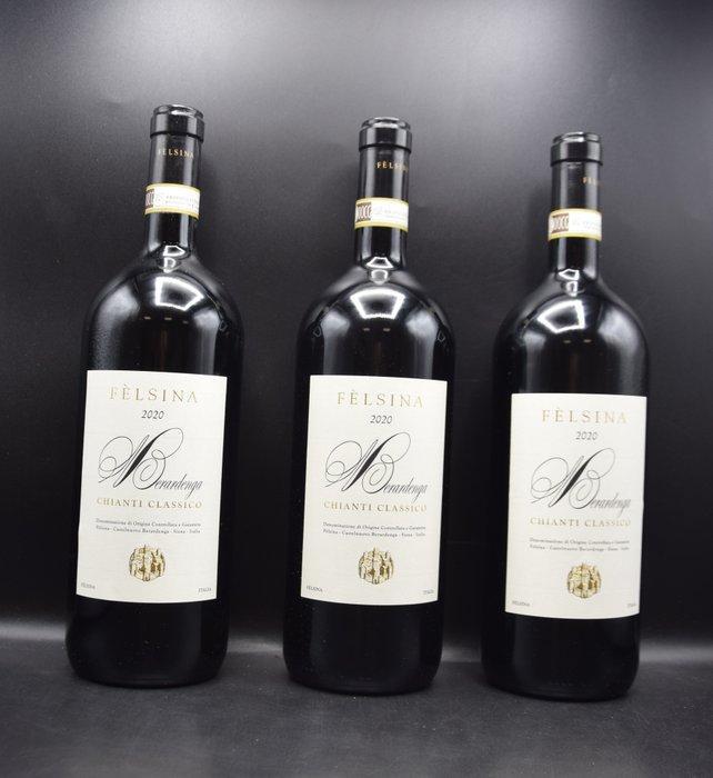 2020 Felsina, Berardenga - Chianti Classico DOCG - 3, Verzamelen, Wijnen