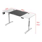 pro.tec Game bureau Stryn zit sta elektrisch 140x60x72-117 c, Huis en Inrichting, Bureaus, Verzenden, Nieuw