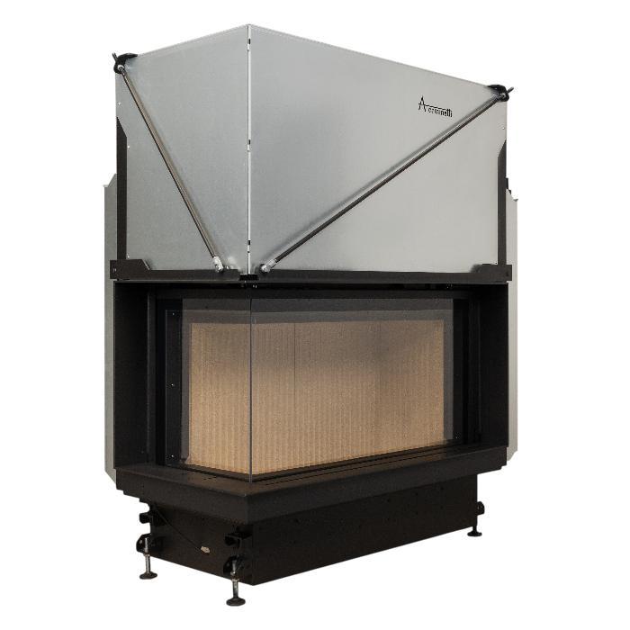 Inbouw Houtkachel Quattro 90 Links Glas Premium Edition, Huis en Inrichting, Kachels