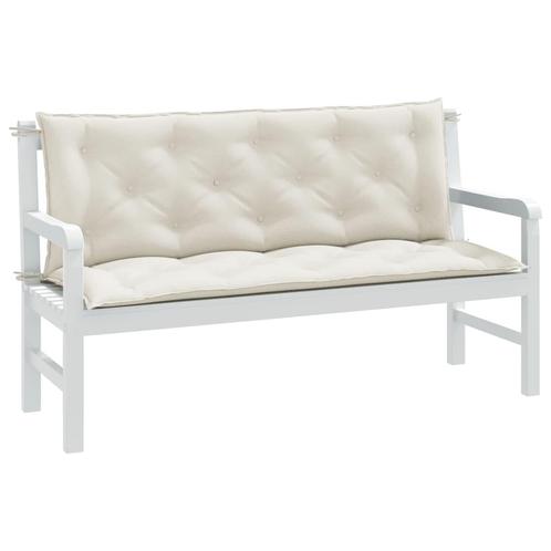 vidaXL Tuinbankkussens 2 st 150x50x7 cm stof gemêleerd, Huis en Inrichting, Woonaccessoires | Kussens, Nieuw, Verzenden