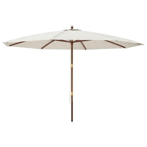 Parasol Zandkleurig 400cm | Retourdeal | 35% Korting, Tuin en Terras, Parasols, 3 tot 4 meter, Nieuw, Stokparasol, Ophalen of Verzenden