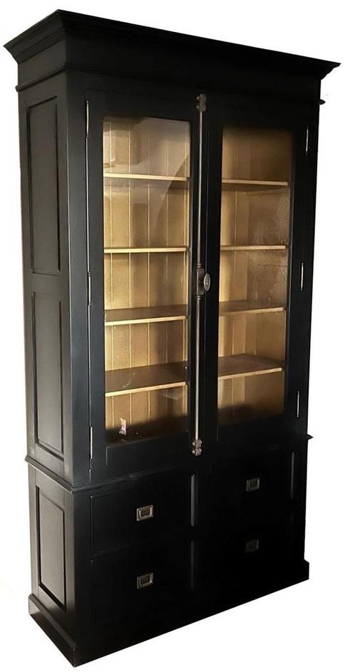 Buffetkast zwart - goud Zeist 140 x 240cm, Huis en Inrichting, Kasten | Buffetkasten, Ophalen of Verzenden