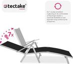 2dekans | tectake® - ligstoel ligbed zonnebed - verstelbare, Tuin en Terras, Tuinsets en Loungesets, Ophalen of Verzenden, Zo goed als nieuw