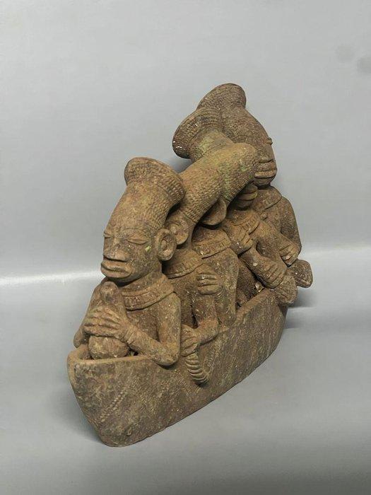 Art africain - pirogue mangbetu - Mangbetu - Nigeria (Zonder, Antiek en Kunst, Kunst | Niet-Westerse kunst