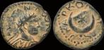 218-222ad Mesopotamia Carrhae Elagabalus Ae17 crescent wi..., Verzenden
