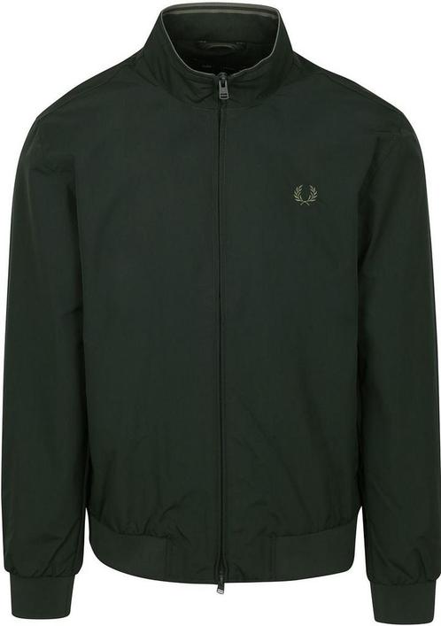 Fred Perry Jas Brentham Donkergroen maat M Heren, Kleding | Heren, Jassen | Winter, Groen, Nieuw, Maat 48/50 (M), Verzenden