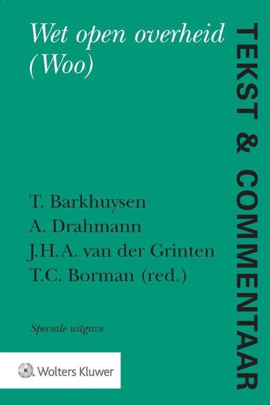9789013169331 Tekst  Commentaar Wet open overheid (Woo), Boeken, Studieboeken en Cursussen, Nieuw, Verzenden