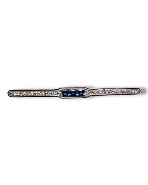 Broche - 18 karaat Geel goud, Platina, Art Deco 18K Gouden &, Sieraden, Tassen en Uiterlijk, Antieke sieraden