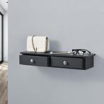 Wandplank met 2 lades zwevend MDF 60x15x10 donkergrijs, Huis en Inrichting, Woonaccessoires | Wandplanken en Boekenplanken, Verzenden