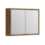 Spiegelkast Allibert Sorento Stopcontact VDE 80x69x17 cm Eik, Ophalen of Verzenden, Nieuw, Overige typen