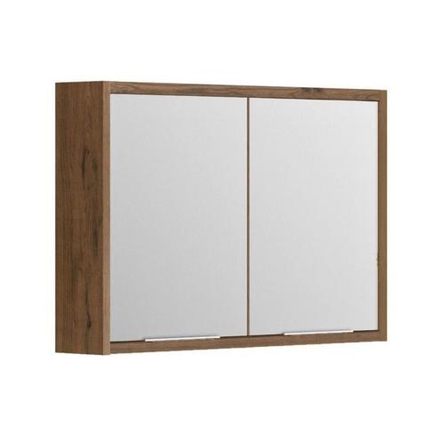 Spiegelkast Allibert Sorento Stopcontact VDE 80x69x17 cm Eik, Doe-het-zelf en Verbouw, Sanitair, Overige typen, Nieuw, Ophalen of Verzenden