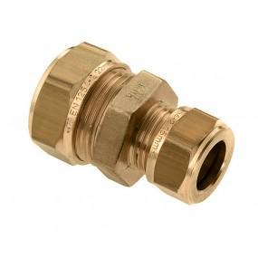 BONFIX Knel messing rechte koppeling 28 x 22 mm, Doe-het-zelf en Verbouw, Buizen en Afvoer, Ophalen of Verzenden
