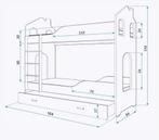 Stapelbed Roze | 160x80 Huisbed | Incl. Matras | OP=OP, Nieuw, 70 tot 85 cm, Ophalen of Verzenden, Hoogslaper of Stapelbed