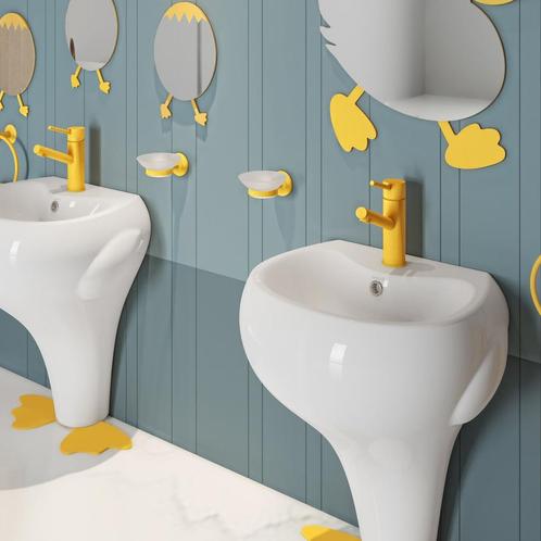 Zeephouder BWS Ducky Geel, Doe-het-zelf en Verbouw, Sanitair, Ophalen of Verzenden