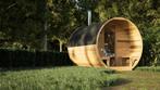 Luxe barrel sauna | Houtgestookt of elektrisch verkrijgbaar!, Sport en Fitness, Sauna, Ophalen of Verzenden, Nieuw, Fins of Traditioneel