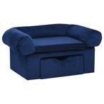 Blauwe Pluche Hondensofa 75x50 | OP = OP | 46%! (Hondenbank), Dieren en Toebehoren, Ophalen of Verzenden, Nieuw, Pluche