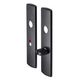 Deurbeslag | Wc-sluitingschild | AXA (Aluminium, Zwart), Doe-het-zelf en Verbouw, Hang- en Sluitwerk, Nieuw, Verzenden