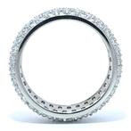 Ring Platina - 4.65ct. tw. Diamant (Natuurlijk) - VVS-Pavé, Nieuw