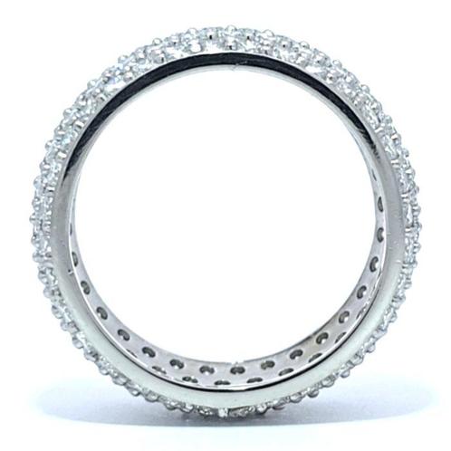 Ring Platina - 4.65ct. tw. Diamant (Natuurlijk) - VVS-Pavé, Sieraden, Tassen en Uiterlijk, Ringen
