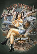 HARLEY DAVIDSON - Motor Cicles - Kansas City (Cartel, Antiek en Kunst