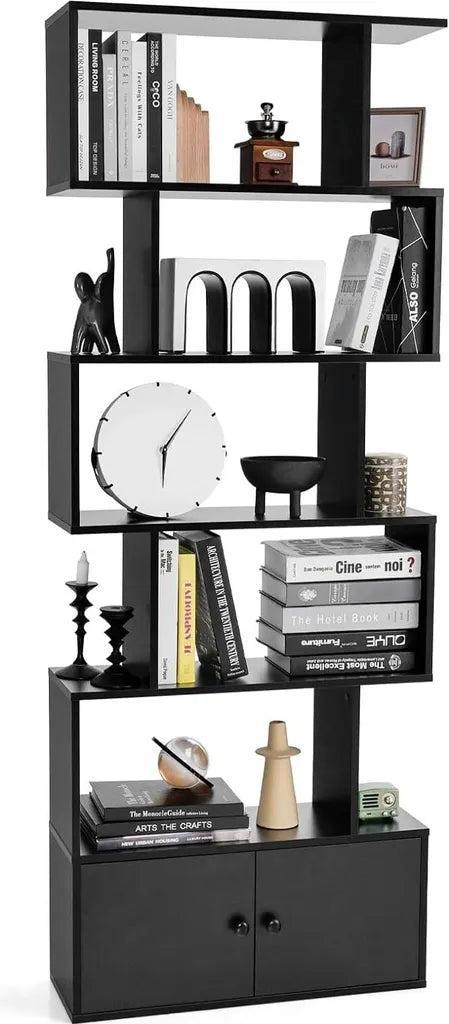 Tweedekans | Cost - Boekenkast - Hout - Zwart - 70x23x183 cm, Huis en Inrichting, Kasten | Boekenkasten, Zo goed als nieuw, Ophalen of Verzenden