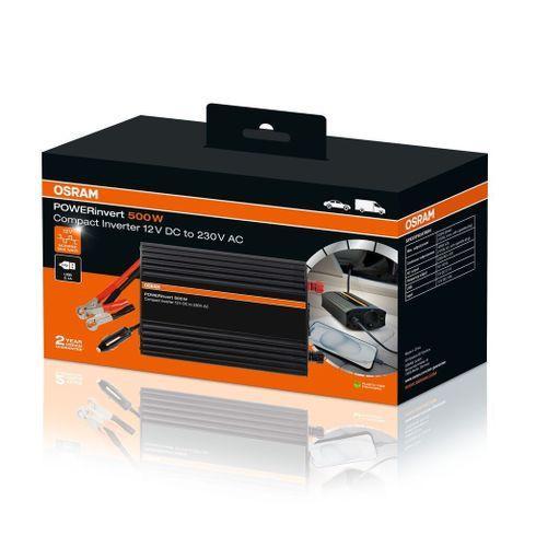 Osram Omvormer Powerinvert 500W, Auto diversen, Onderhoudsmiddelen, Ophalen of Verzenden