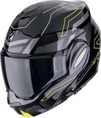 Scorpion EXO-Tech Evo Conquer Zwart Geel Systeemhelm, Motoren, Systeemhelm, Verzenden, XXL, Nieuw met kaartje