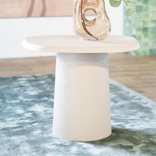 *WOONWINKEL* By-Boo Sten Organisch Tafeltje Beige Klein, Huis en Inrichting, Tafels | Bijzettafels, Nieuw, Verzenden