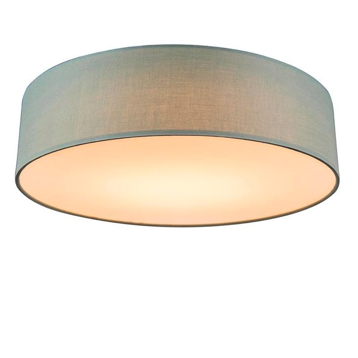 Plafondlamp groen 40 cm incl. LED - Drum LED, Huis en Inrichting, Lampen | Plafondlampen, Nieuw, Stof, Verzenden