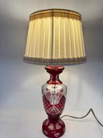 Bohemen - Lamp - Rood geslepen glas - Kristal - Kristallen