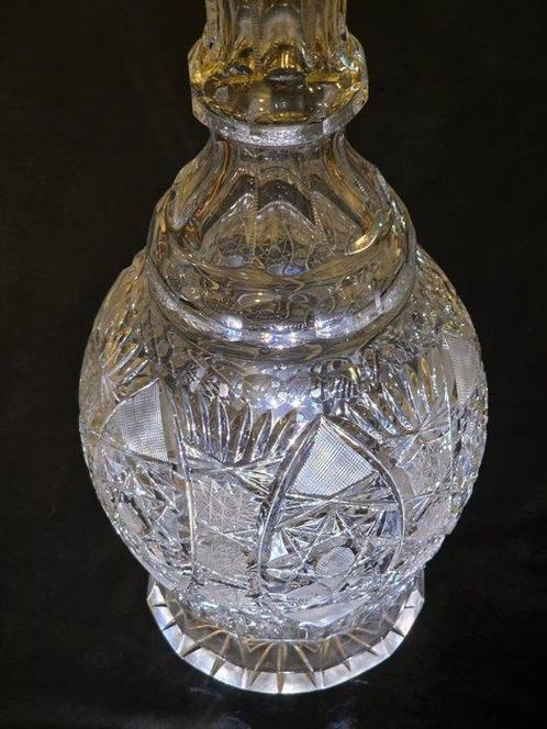 Karaf (2) - H. 72 cm - Kristal - Decanteerfles Boheems, Antiek en Kunst, Antiek | Glas en Kristal