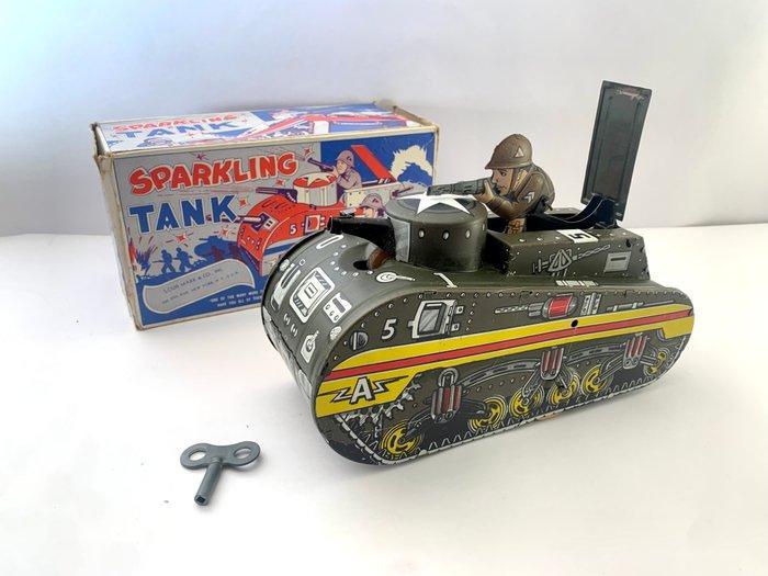 Marx - Blikken speelgoed - Sparkling Tank, Boxed - V.S., Antiek en Kunst, Antiek | Speelgoed