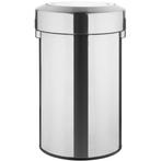 Afvalbak | Staal | Geborsteld | 70L | Tuimeldeksel | Anti, Verzenden, Nieuw in verpakking