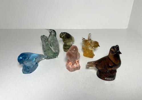 Kosta Boda - Beeldje - Set of 6 figurines Birds Kosta Boda, Antiek en Kunst, Antiek | Glas en Kristal