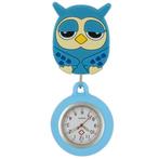 Fako - Verpleegstershorloge - 3D Roller - Uiltje Blauw, Verzenden, Nieuw