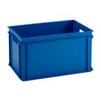 Stapelbak 600x400x320mm, blauw, pp, gesloten, nieuw, Doe-het-zelf en Verbouw, Kratten en Dozen, 40 tot 60 cm, 50 tot 75 cm, Ophalen of Verzenden