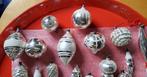 Kerstballen (31) - Glas - 30 oude kerstballen +piek, Diversen, Kerst, Nieuw