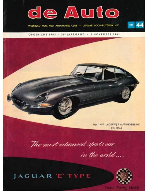 1961 DE AUTO MAGAZINE 44 NEDERLANDS, Boeken, Auto's | Folders en Tijdschriften